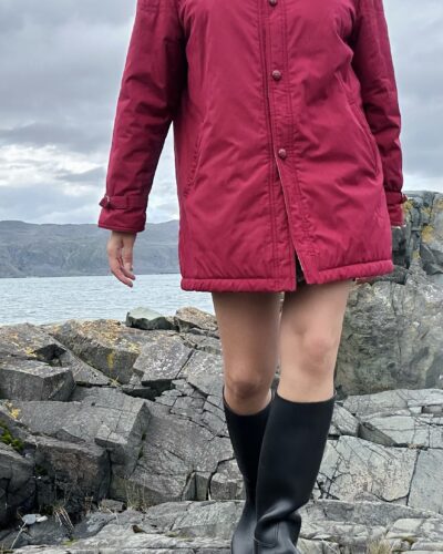 Raspberry midseason jacket