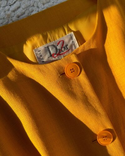 Vintage chic Dior 2 butterscotch jacket (1987-1996)