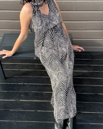 Zebra maxi dress
