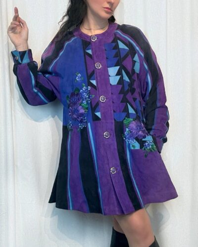 Rare suede leather coat