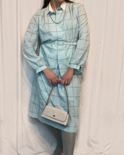 Celestial blue set of blouse and skirt