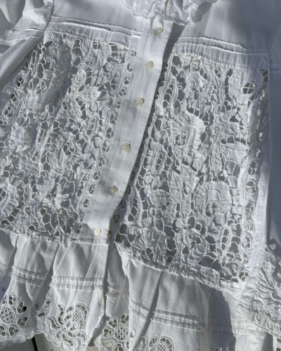 Unique heavy embroidered summer cottage blouse