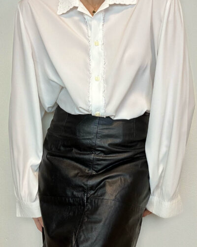 Classic white long sleeve blouse