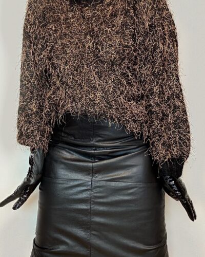 Unique hand-knitted airy sweater