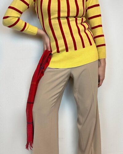 Rare trendy striped long sweater