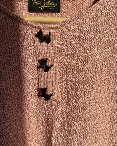 Ash powder pink french knit