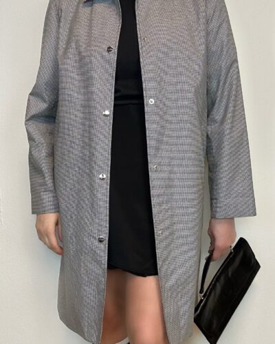 RALPH LAUREN classic houndstooth trenchcoat