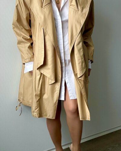 Mustard gold trench coat
