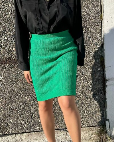 Crochet handmade skirt with a stretchy waist
