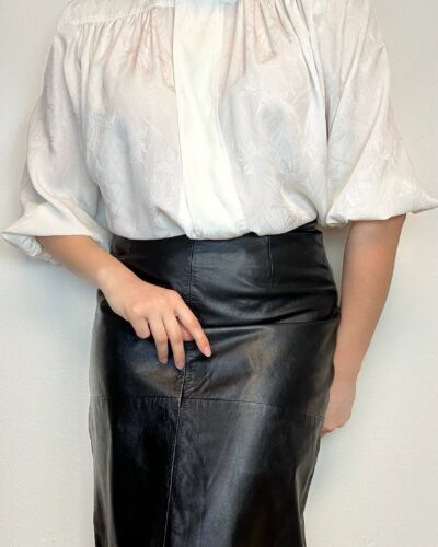 Porcelain off white patterned blouse