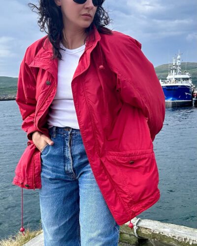 Golf berry red jacket