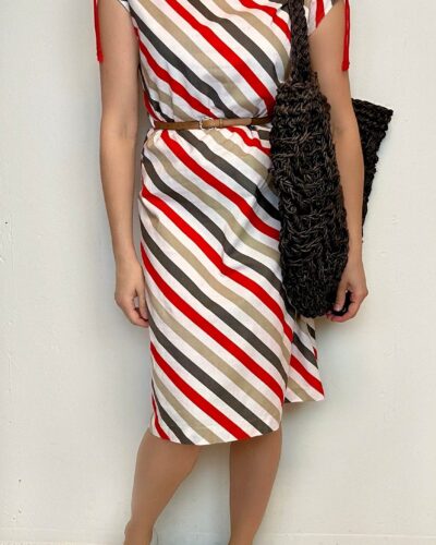 Striped cotton summer dress
