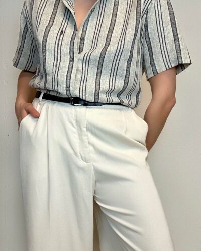 Striped masculine blouse/shirt