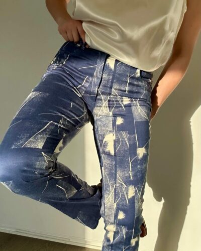 TRUSSARDI stretchy Y2k pants