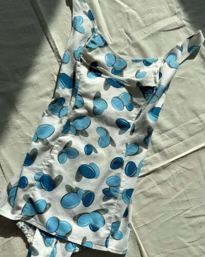 Plum cotton vintage swimsuit