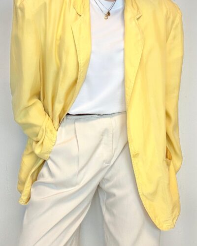 VALENTINO silk yellow blazer/blouse