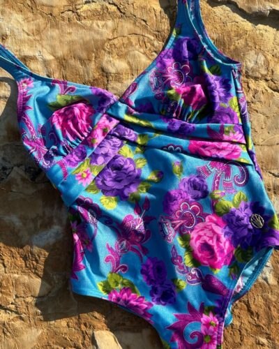 Floral colourful summer swimsuit