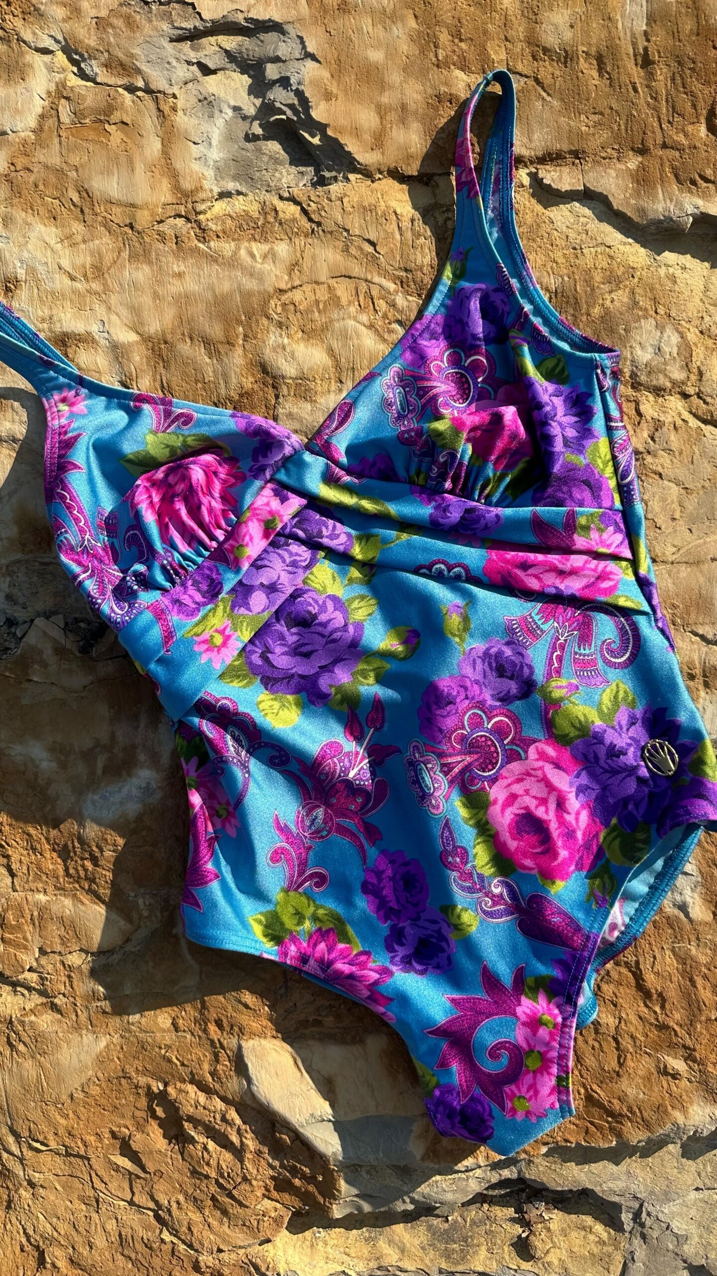 Floral colourful summer swimsuit