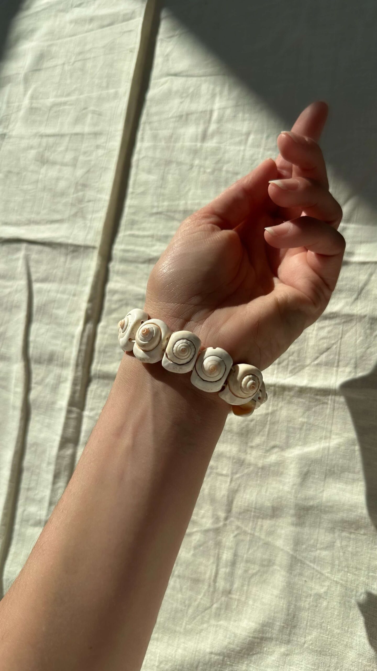 Seashell mermaid bracelet.