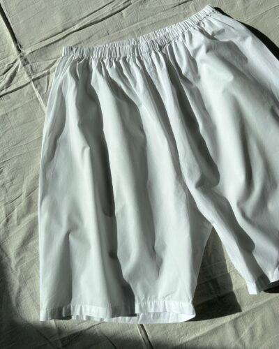 Cottagecore white summer shorts