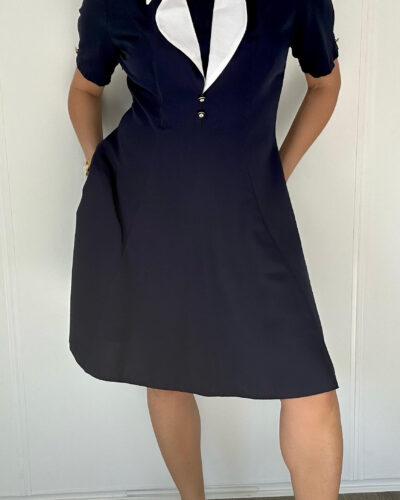 Marine sea blue dress