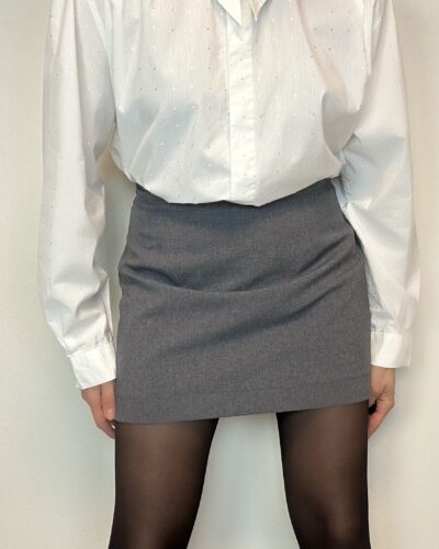 Classic patterned white blouse