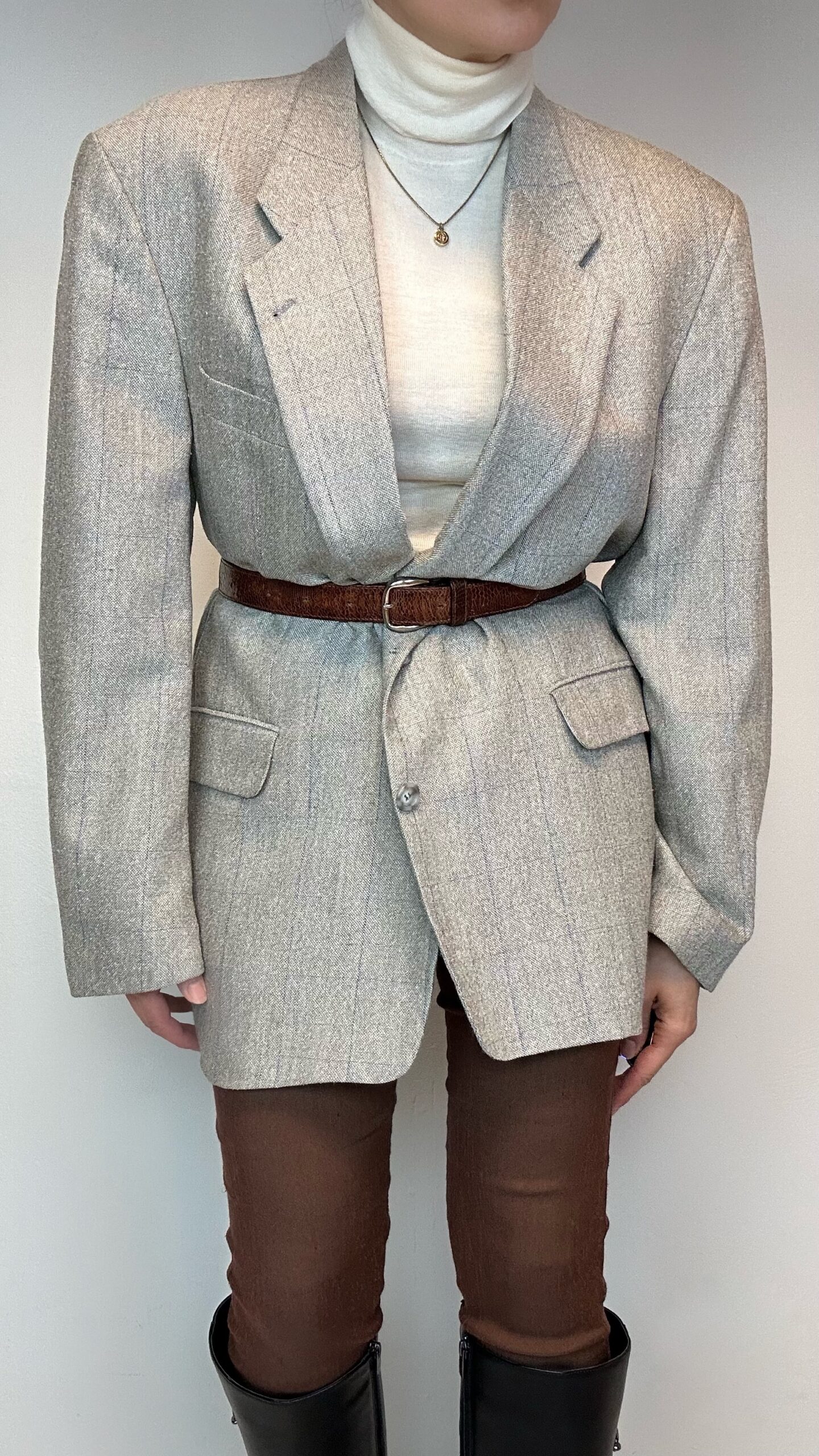 Silk/Woolen unisex masculine blazer