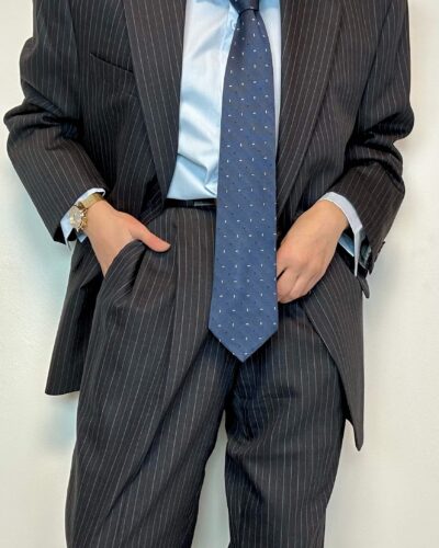RALPH LAUREN masculine striped business suit