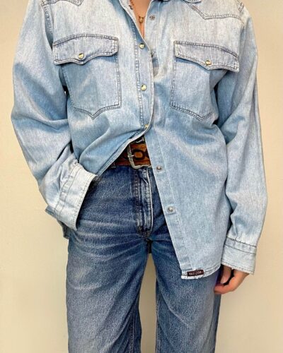 Light denim masculine shirt