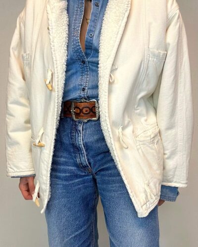 French off white cotton jacket