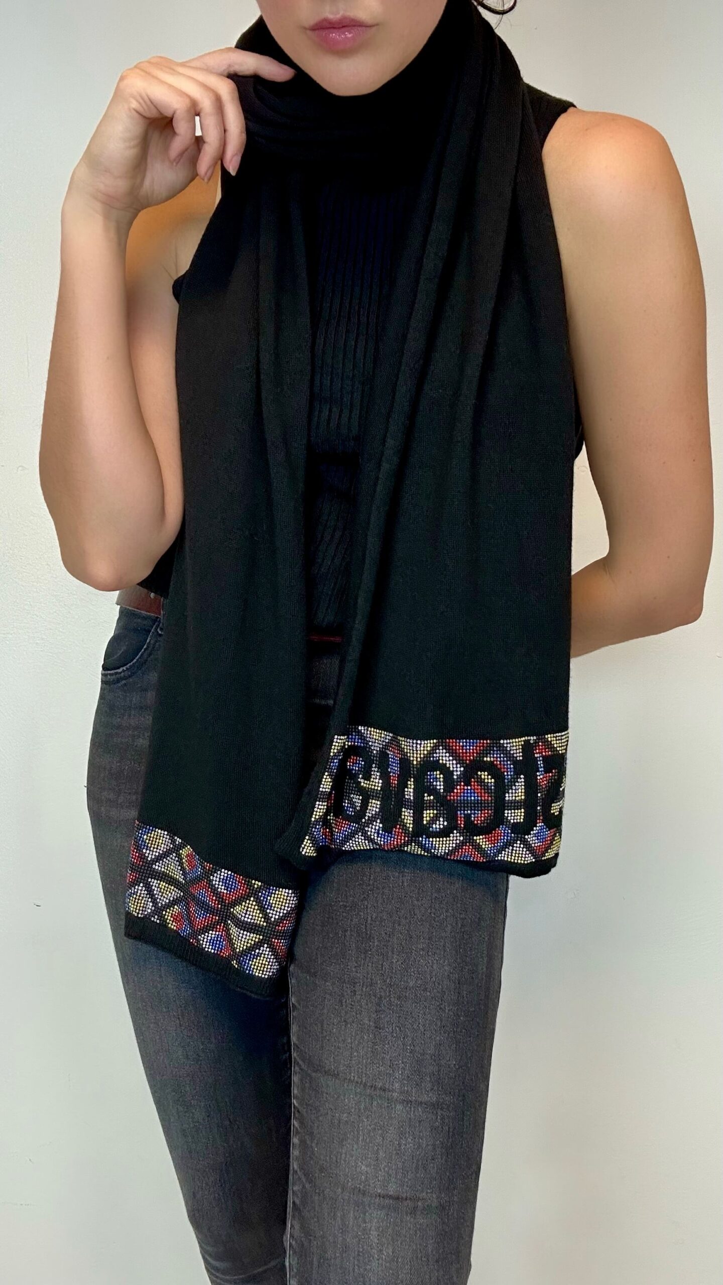 JUST CAVALLI soft woolen scarf