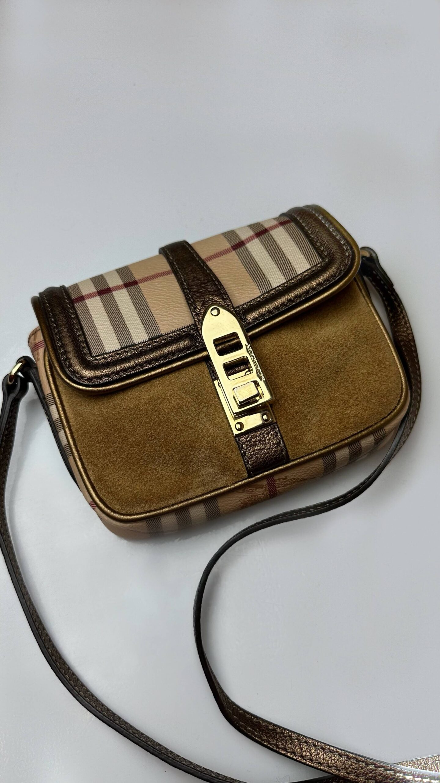 BURBERRY mini leather bag