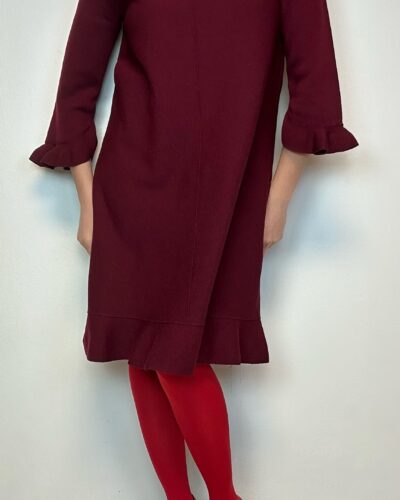 Woolen burgundy Luisa Spagnoli dress