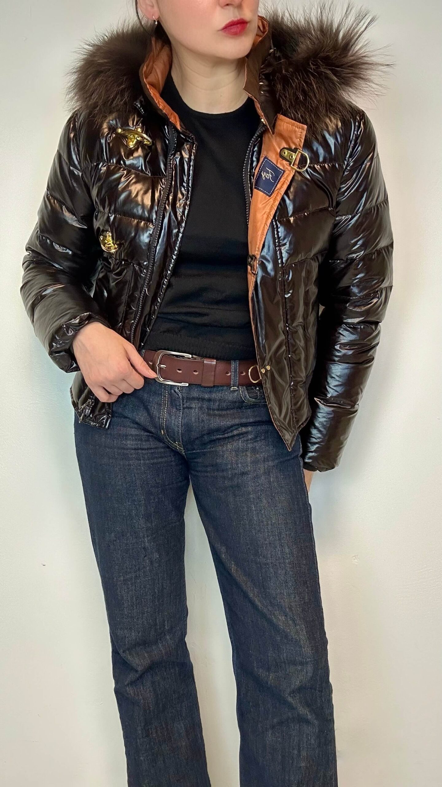 Premium FAY hot chocolate down jacket
