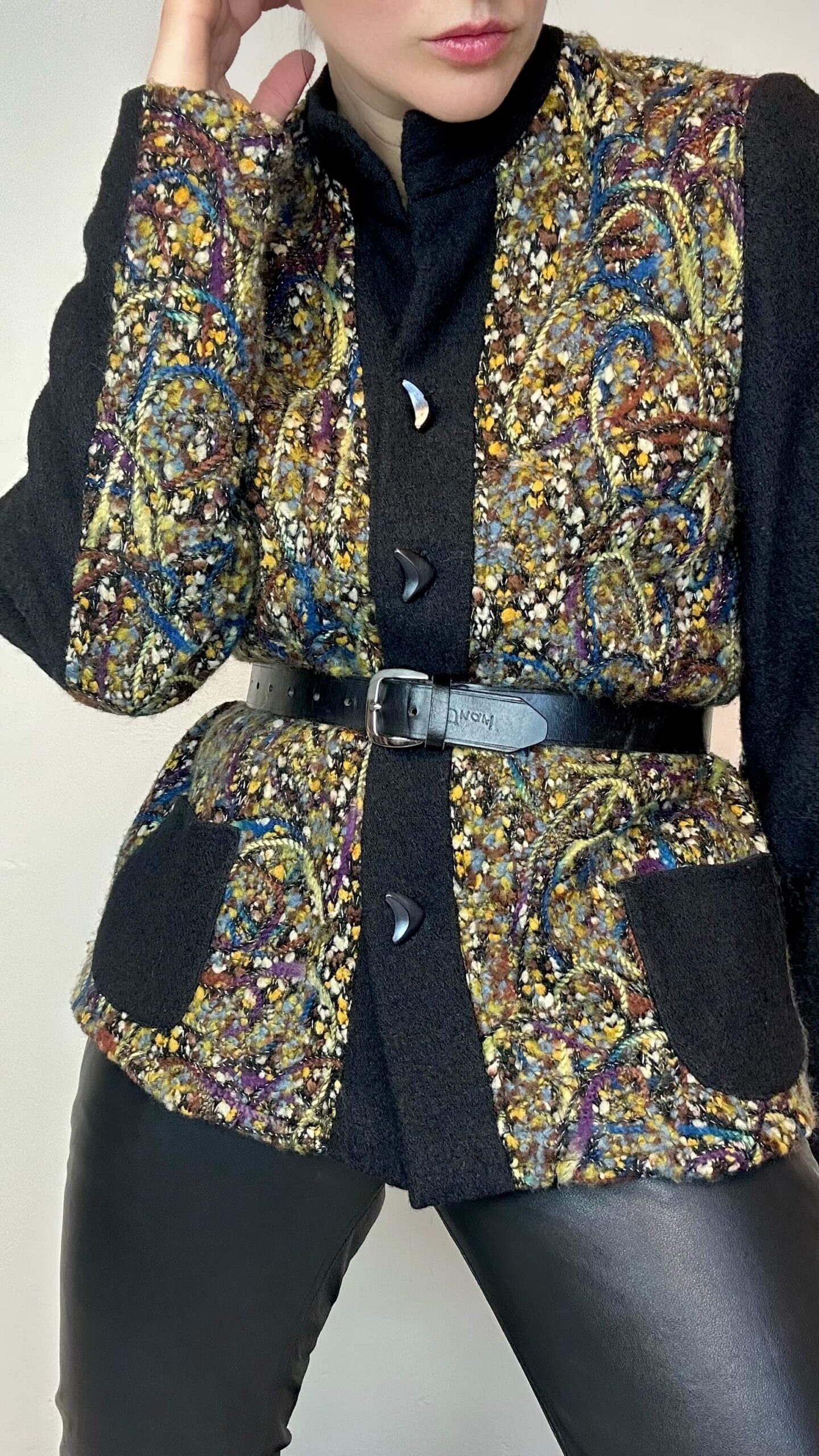 Rare woolen jacket/cardigan with front pockets - Image 4