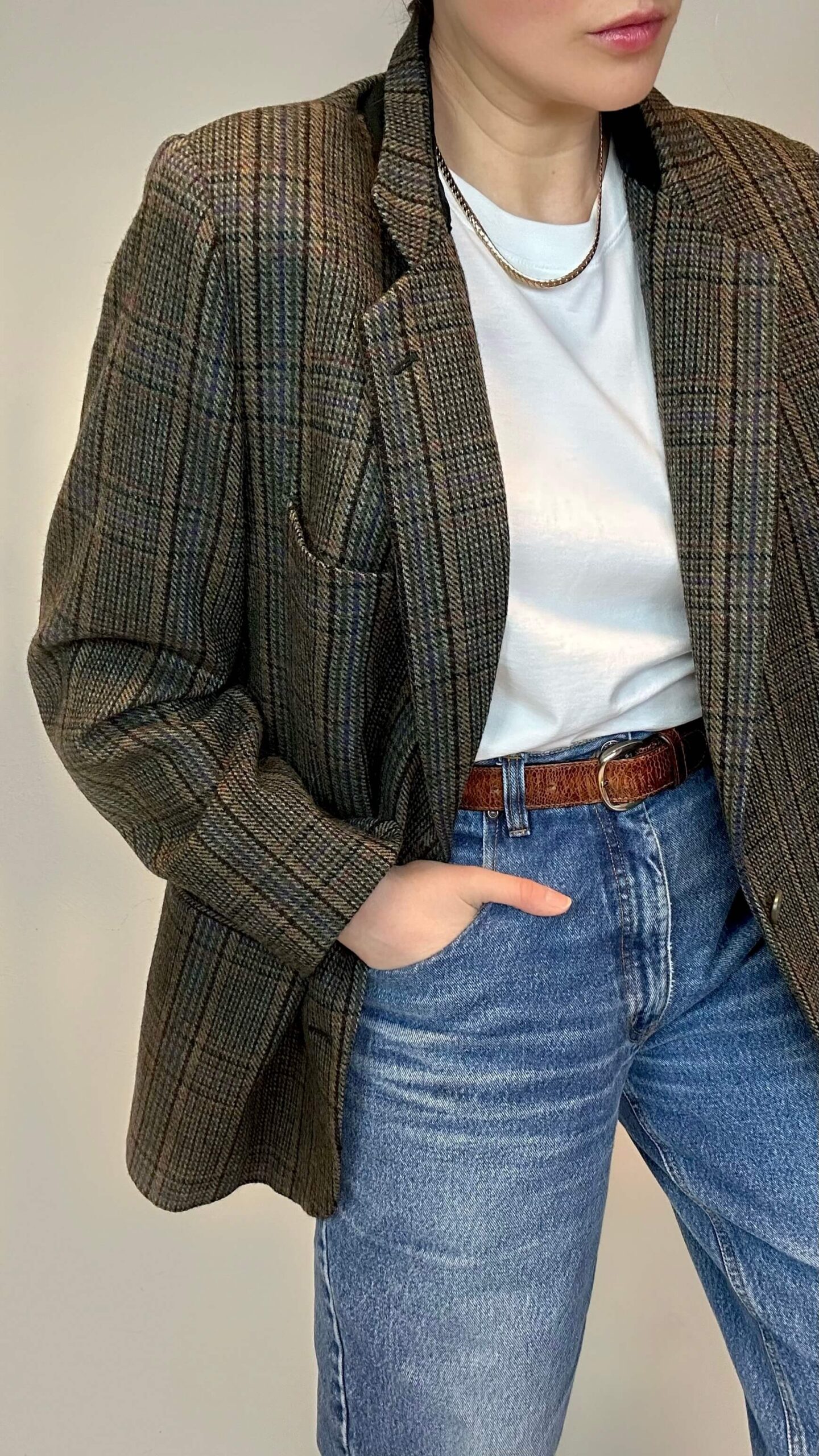 Old money wool forest green blazer